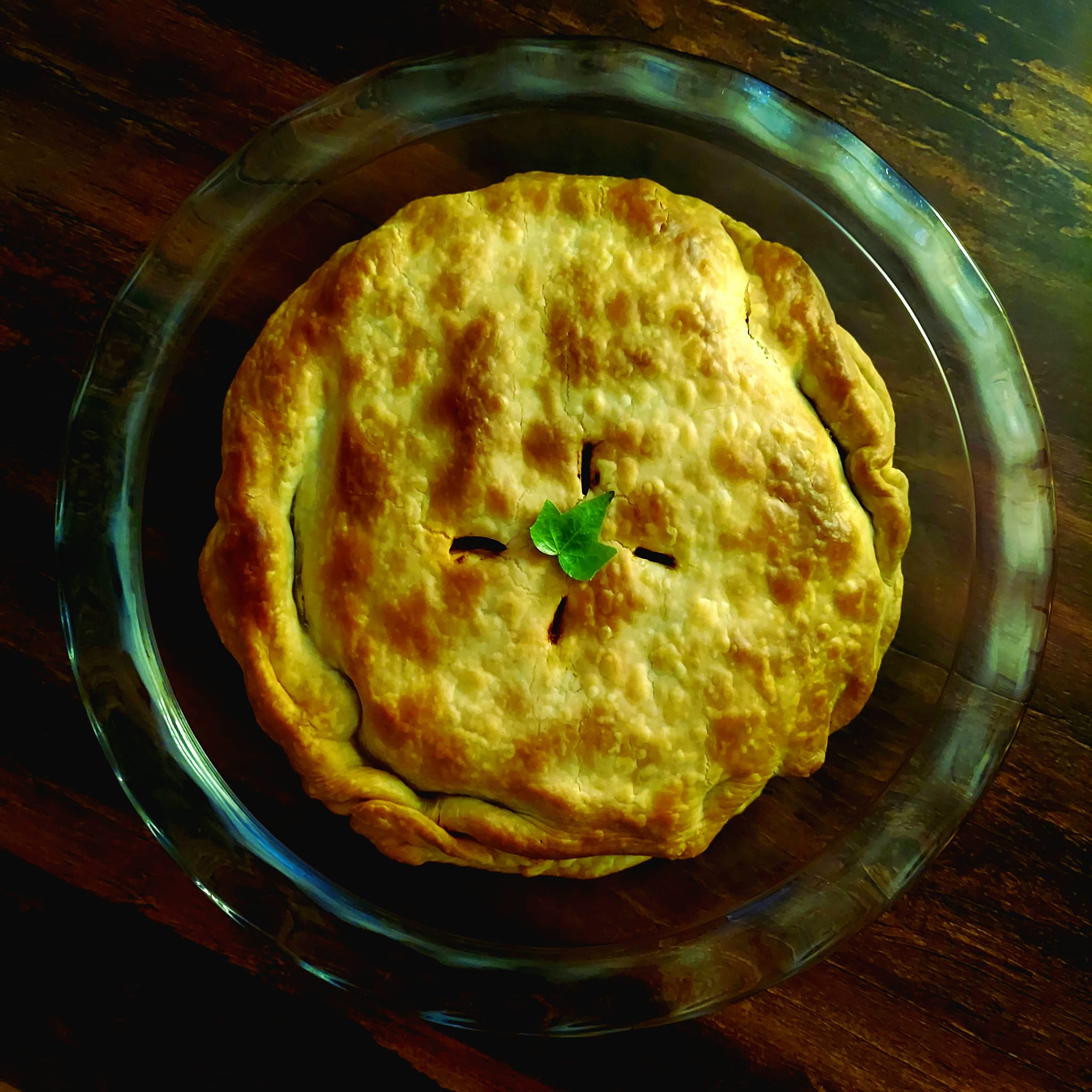 Dr. Yang's homemade chicken pot pie