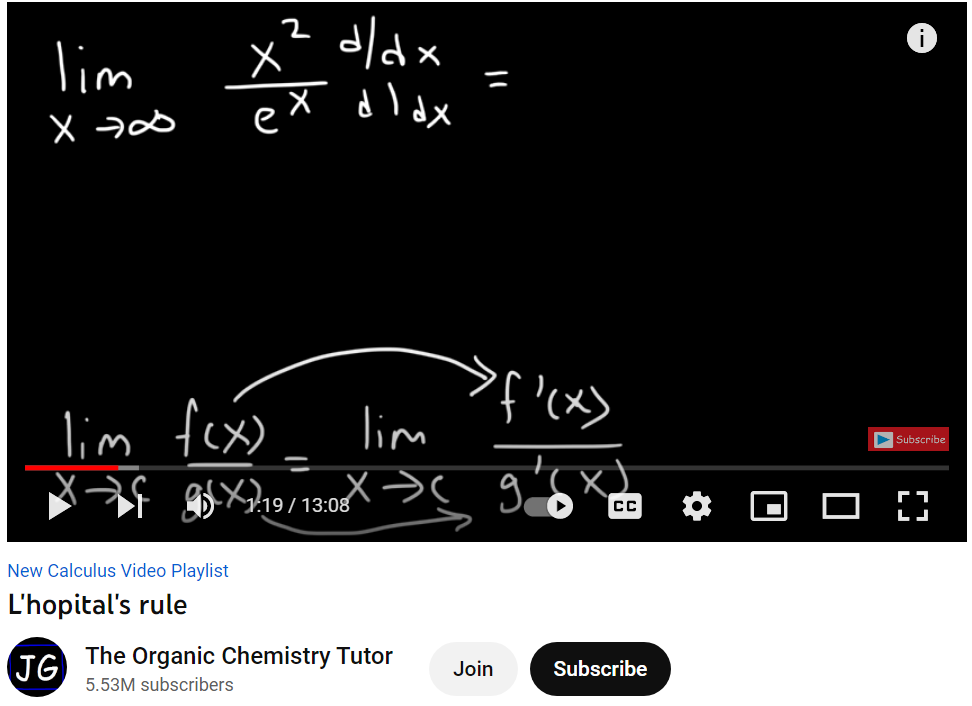 L’hopital’s rule (AMS 151)