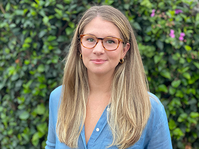 a headshot of the author