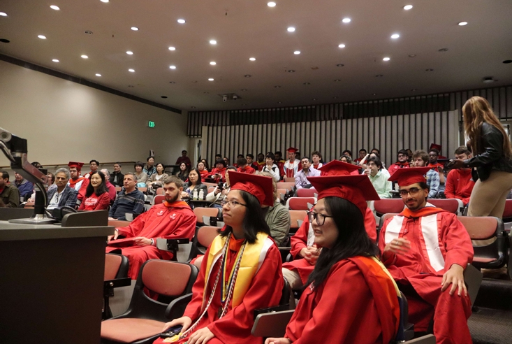 Audience in the lecture hall