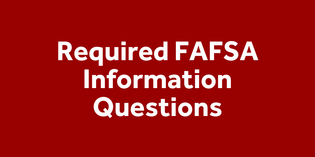 Required info questions