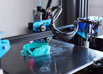 3D printer printing a 3D model