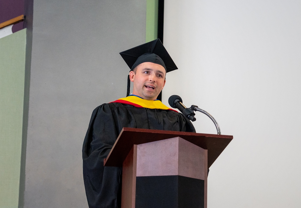 Meteorologist Geoff Bansen ’10 Gives SoMAS Convocation Keynote Address