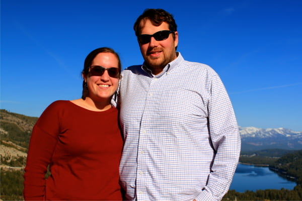 Owen Doherty with his wife and fellow SoMAS alum Anne Cooper Doherty (PhD, 2013)