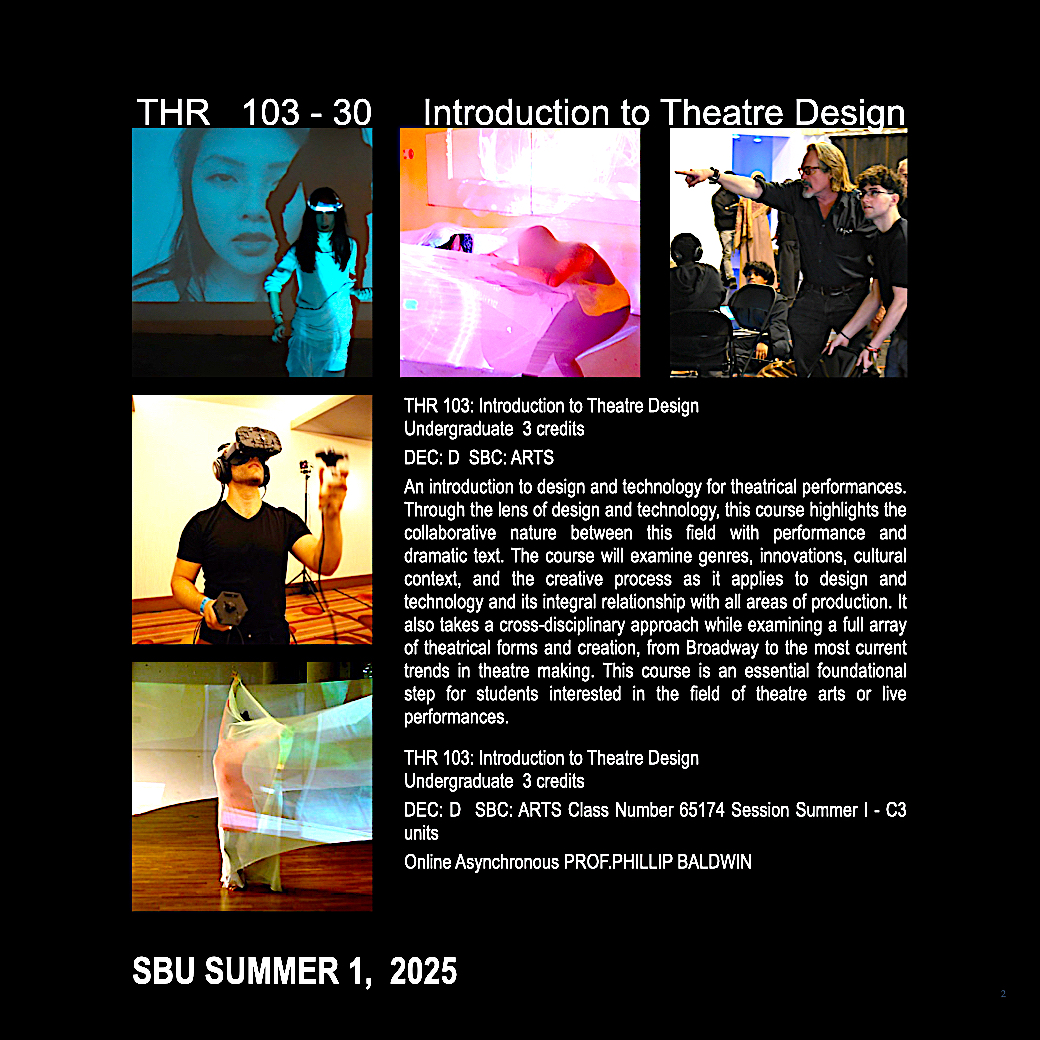 THR 103-30 with Phillip Baldwin- Online Course